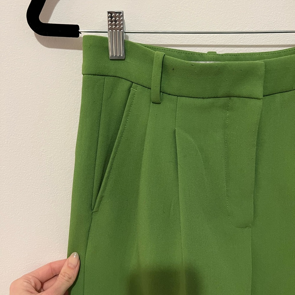 Green Tailored Pants Trousers